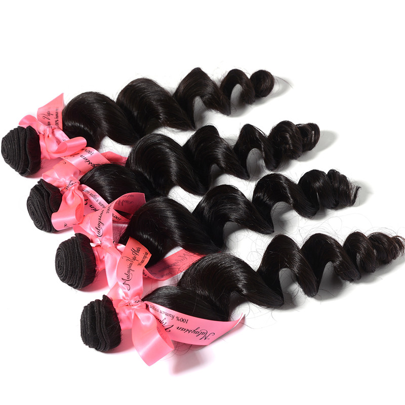 8A Grade 100% Virgin Hair Mocha Hair Mixed Size 4 Or 4pcs/lot 12 -28  Malaysian Loose Wave Virgin Hu