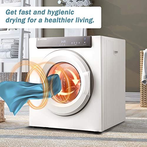 Clothes Dryer, Front Load Compact Tumble Laundry Dryer with Touch