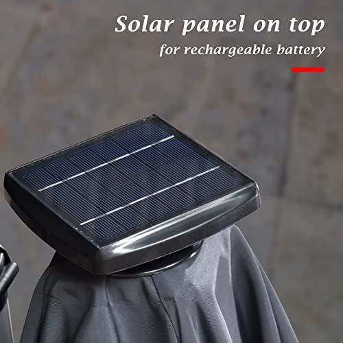 10�� Double Top Deluxe Solar Powered LED Square Patio Umbrella �C Grey