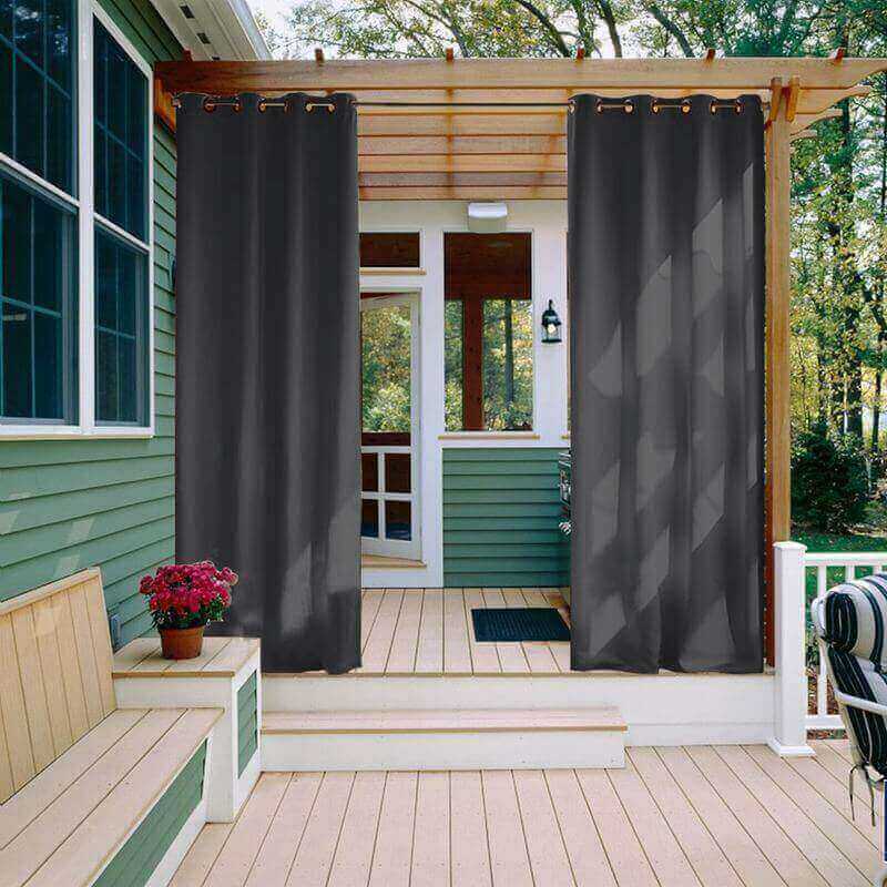 CUSTOM Edoardo Black Outdoor Curtain