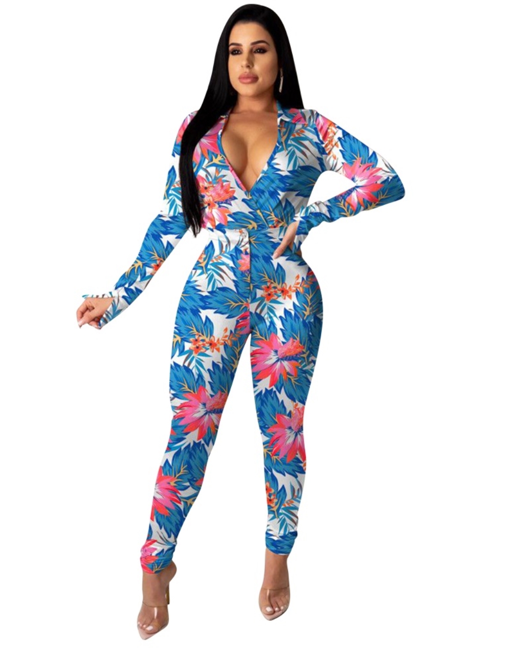 Autumn Floral Two Piece Matching Pants Set