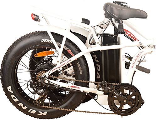 DJ Folding Bike Step Thru 750W 48V 13Ah Power Electric Bicycle, Pearl White