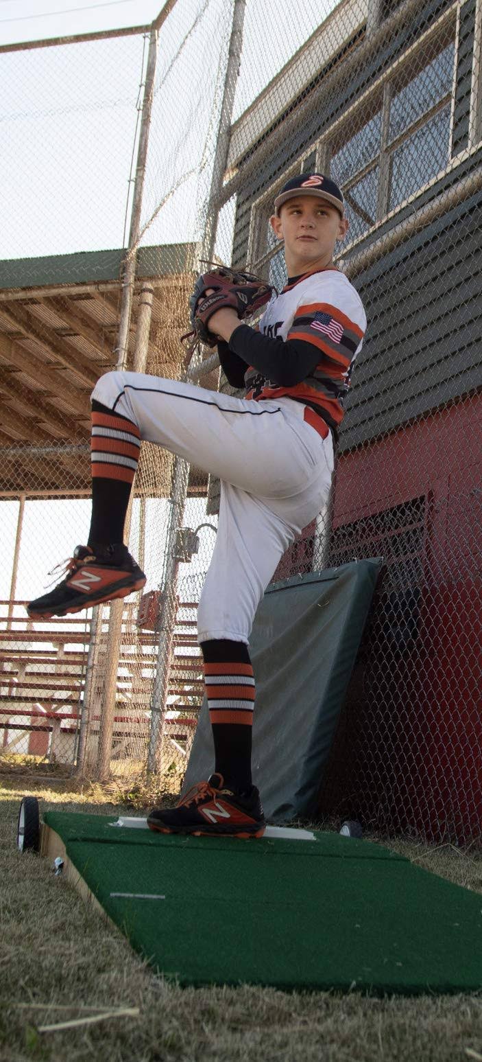 Players Choice Mounds Portable Pitching Mound for Youth BASEBALL! Easy Set Up and Roll Around!