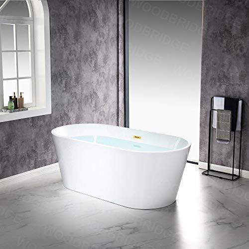 BTA1513-BG-Drain &O+ Pillow Bathtub, Brushed Gold