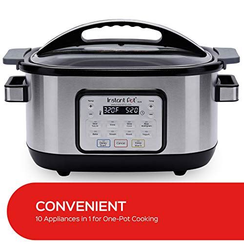 Instant Pot Aura 10-in-1 Multicooker Slow Cooker, 10 One-Touch Programs