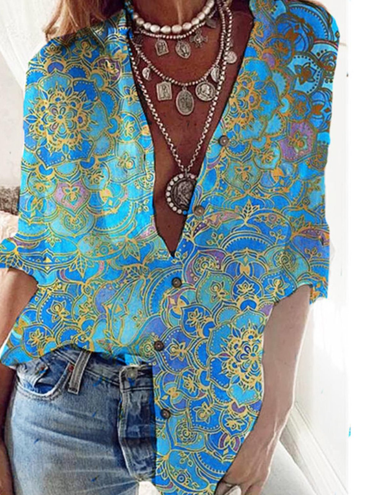 Long Sleeve Vintage Shirts & Tops