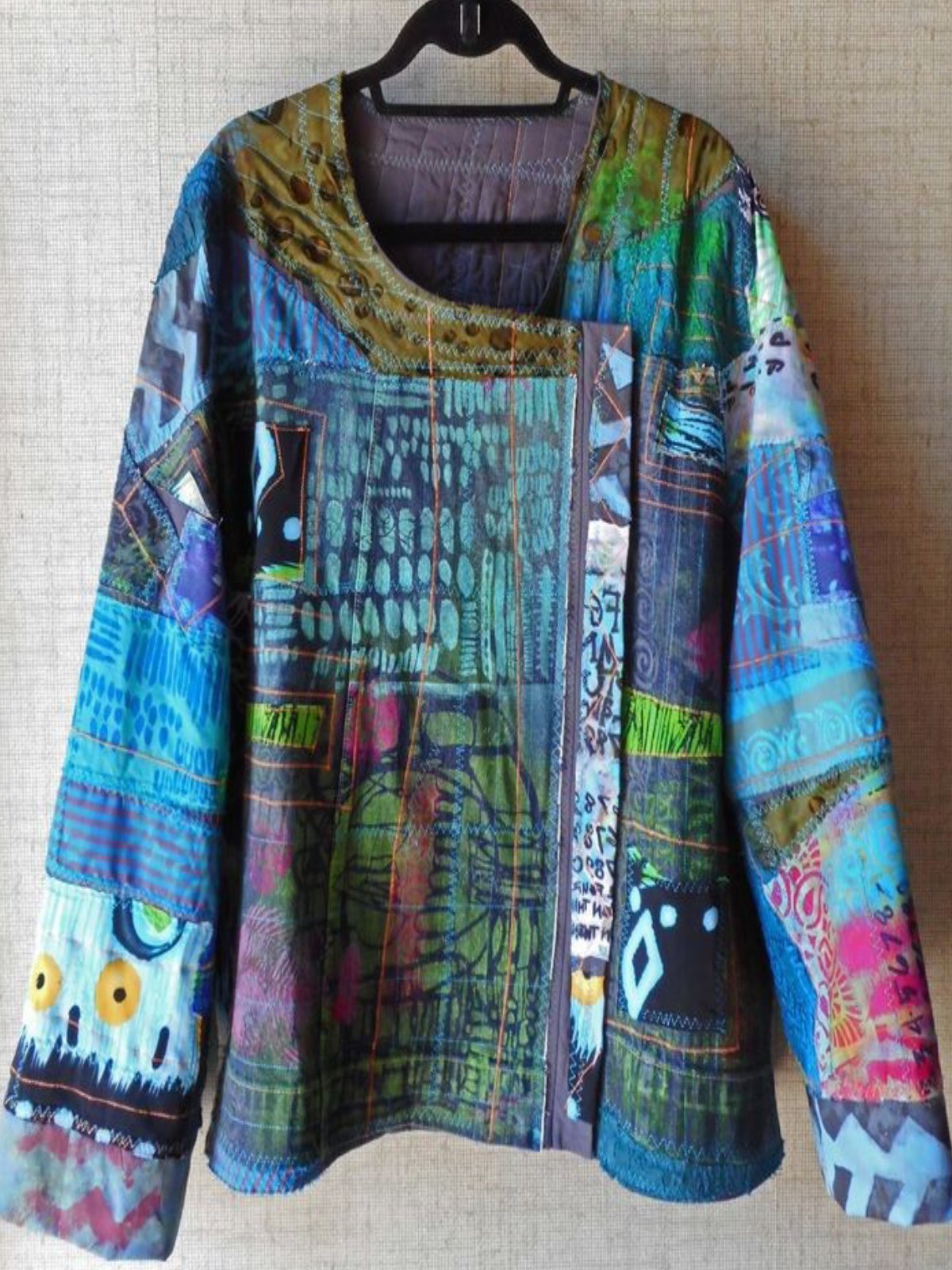 Plus Size U Neck Abstract Casual Tops