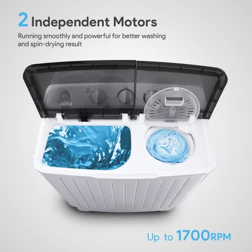 Dryer Combo w/11 lbs Wash and 6.6 lbs Spin Cycle, Soak Function, 1700 Rpm