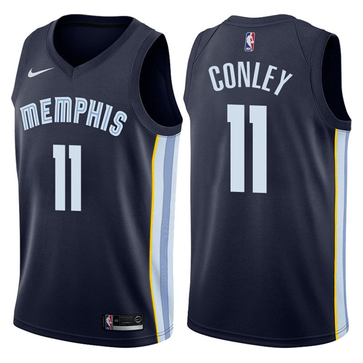2017-18 Mike Conley Grizzlies #11 Navy Jersey