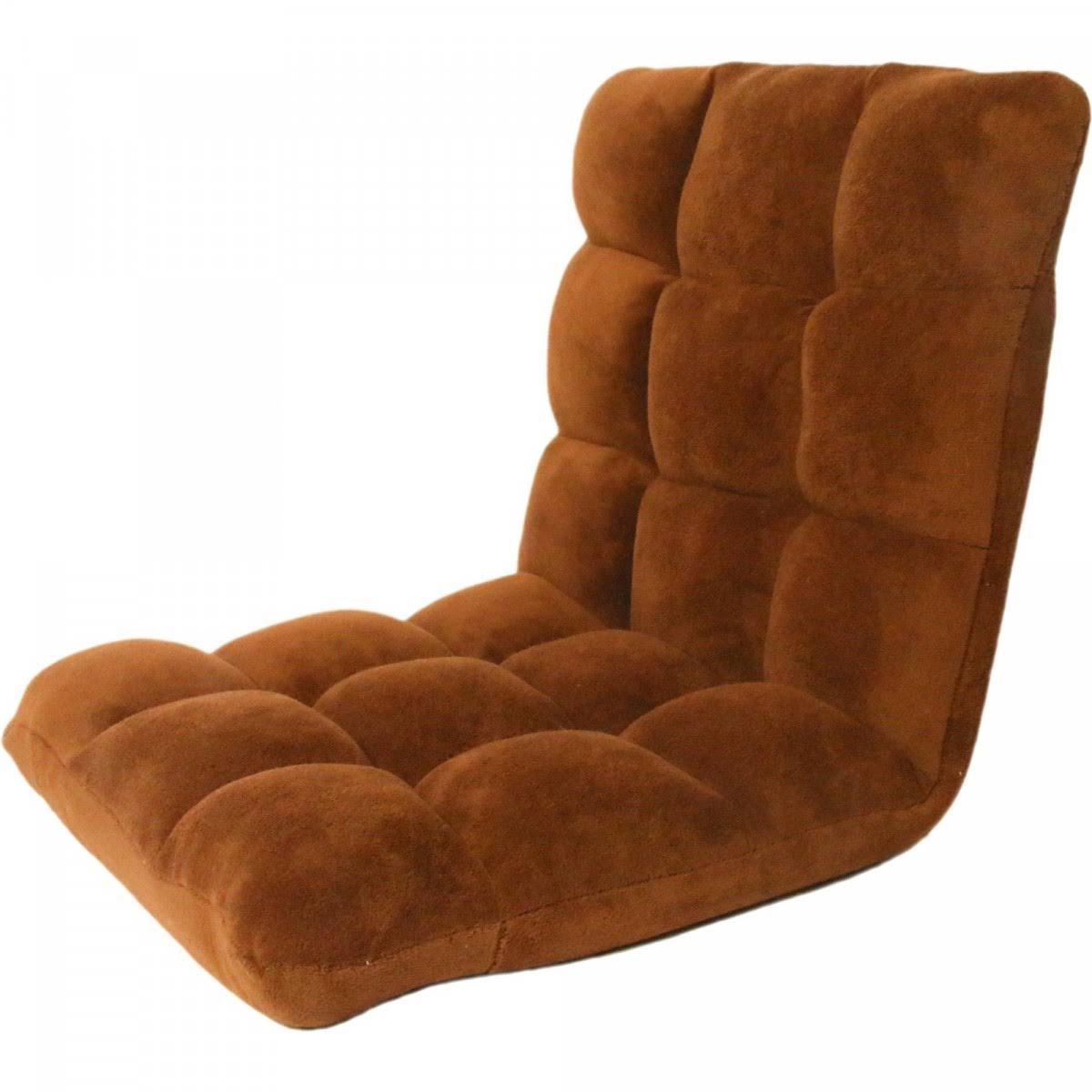 Chic Home Daphene Brown Microplush Armless Quilted Recliner Chair