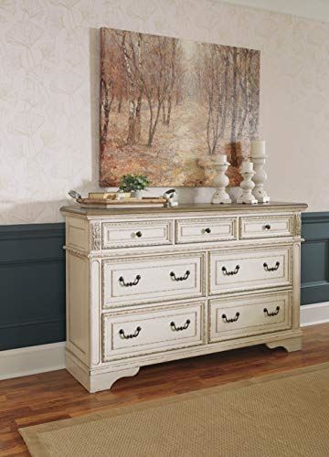 Realyn French Country 7 Drawer Dresser with Two Tone