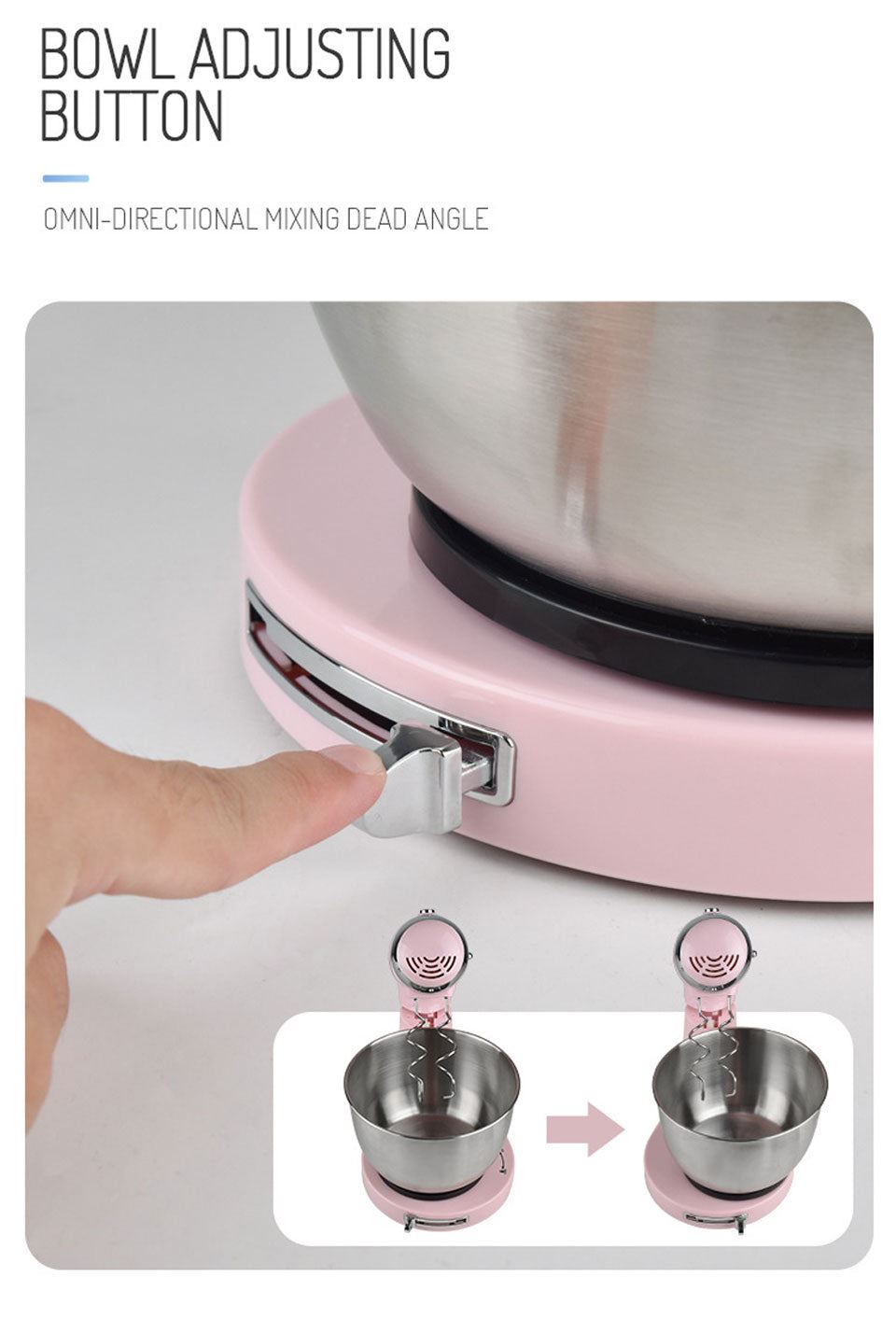 3.2L Stand Mixer Planetary Food mixer Double shaft Chef Machine Whipped cream machine