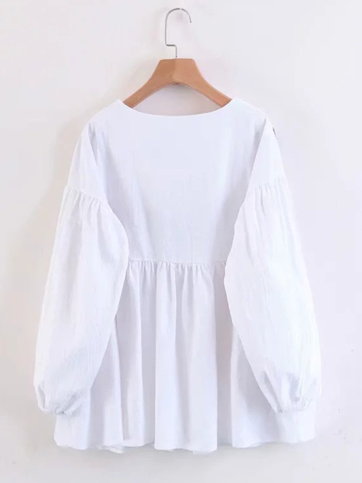Women Casual Embroidered Tops Tunic Blouse Shirt