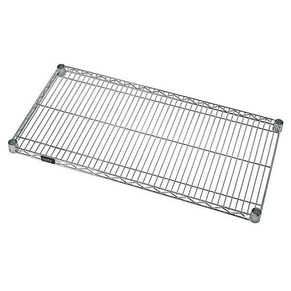 Quantum 1442S Wire Shelf, One 14x22W x 42x22L Shelf - Stainless Steel