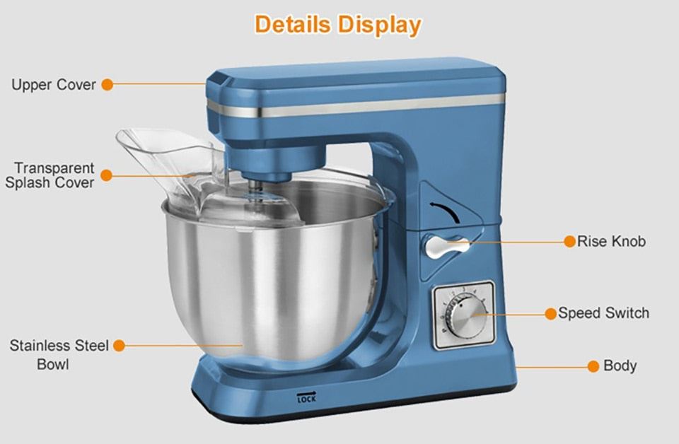 Kitchenaid Stand Mixer Household Automatic Multi-function Electric Dough Mixer