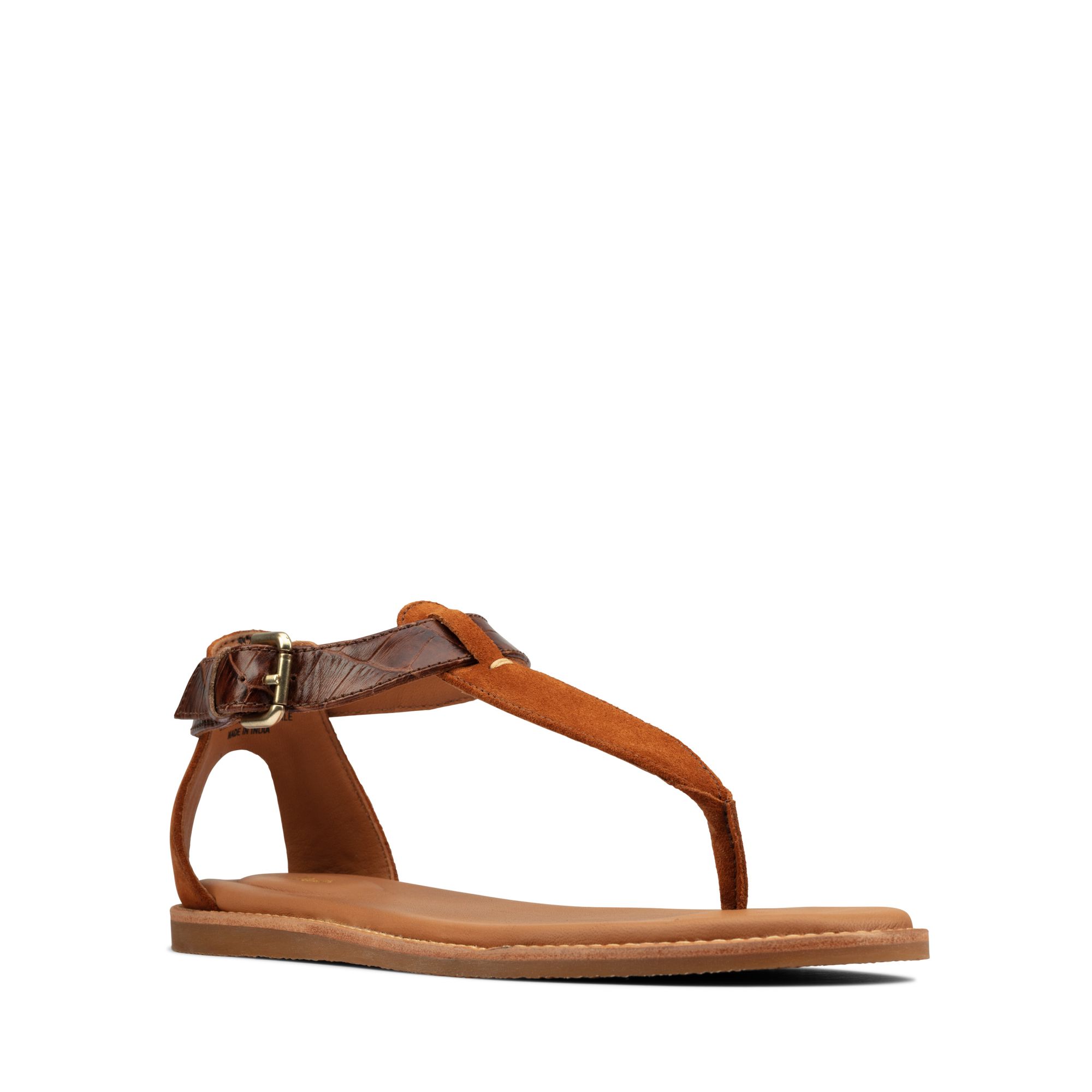 Women Sandals Karsea Post Tan Leather