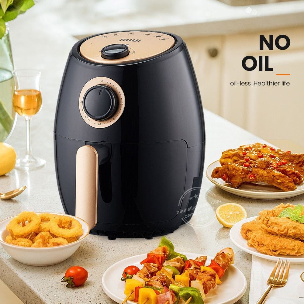 Smart Air Fryer without Oil Home Cooking MI-CYCLONE 2L Deep Fryer Cold Rolled Metal Disposable Molding Rock