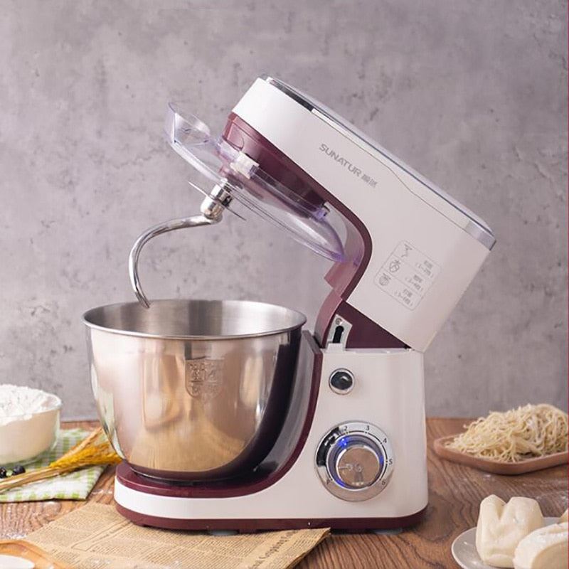 Electric Vertical Food Mixer Stainless Steel Food Mixer 5.5L Cream Dough Cake Bread Whisk Chef Machine