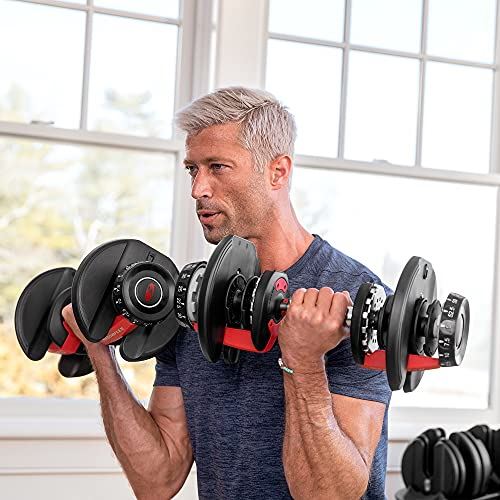 Bowflex Adjustable Dumbbell SelectTech 552 (Version 2) (Red & Black)