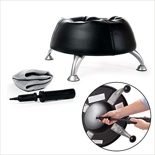 Safco Polyester Mesh Runtz Ball Chair,  powder-coated legs- Blue