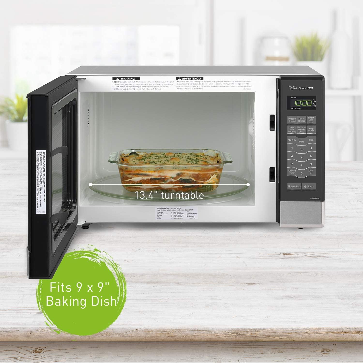 Panasonic Microwave Oven NN-SN686S Stainless Steel Countertop
