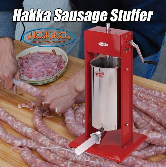 Hakka 15 Pound Sausage Stuffer 2 Speed Stainless Steel Vertical Sausage Maker