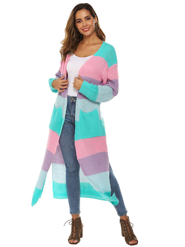 Fashion Women Knitted Sweater Long Sleeve Coat Cardigan