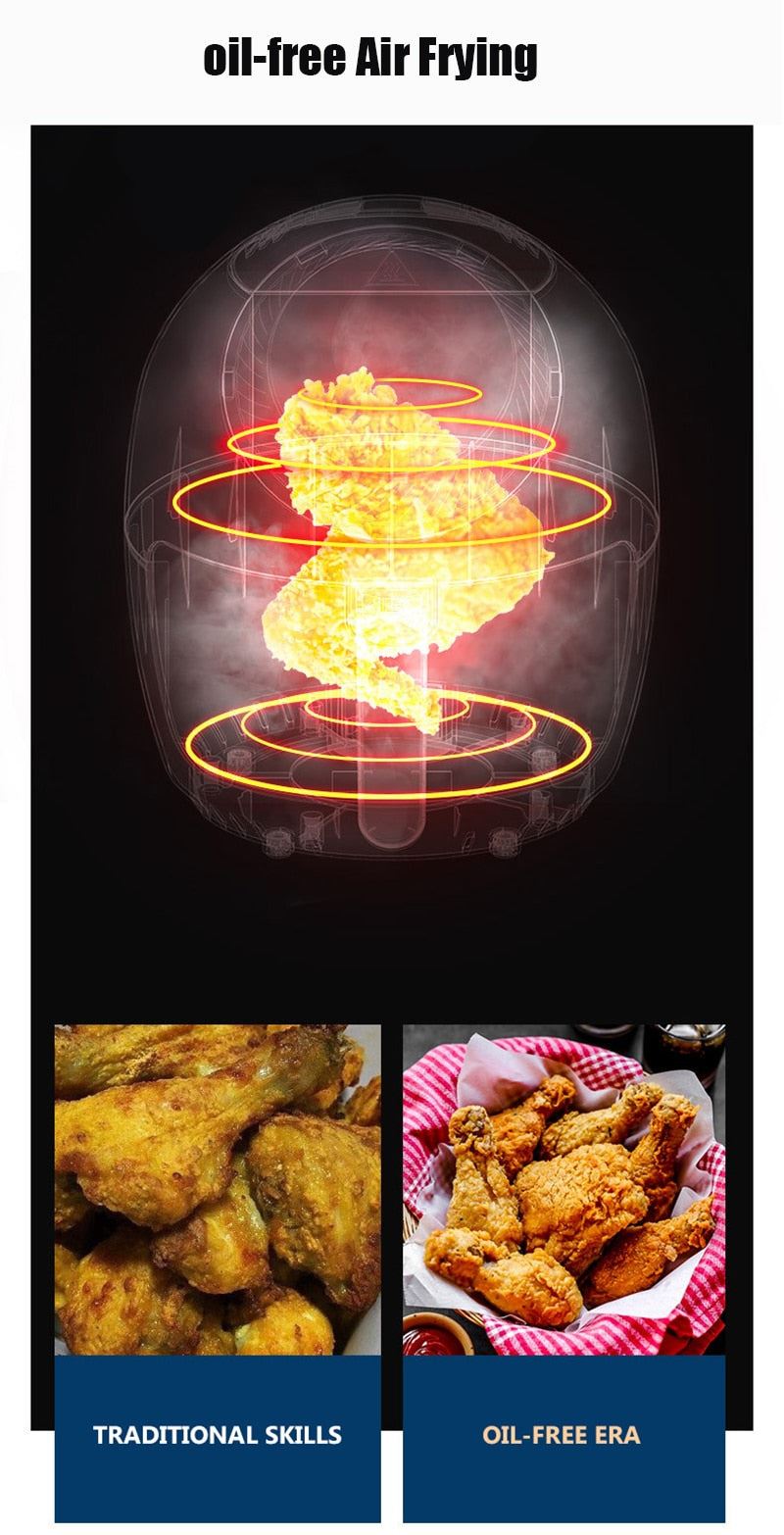 Multi-Function 3.5L Air Fryer Household Smoke-Free No-oil Electric Fryer