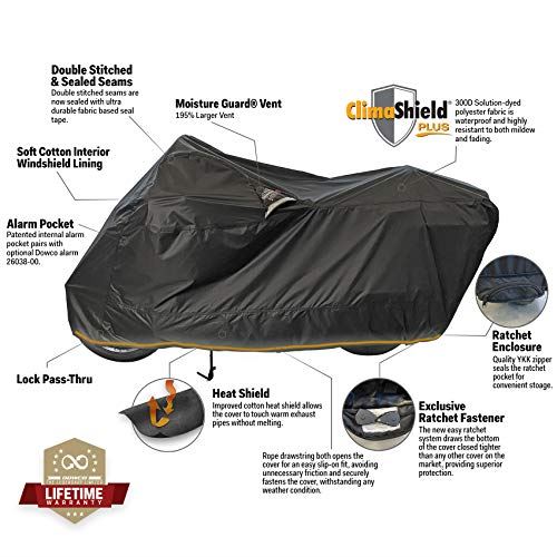 Dowco Weather All Plus Motorcycle Cover w/ Ratchet Attachment, Waterproof / XXL