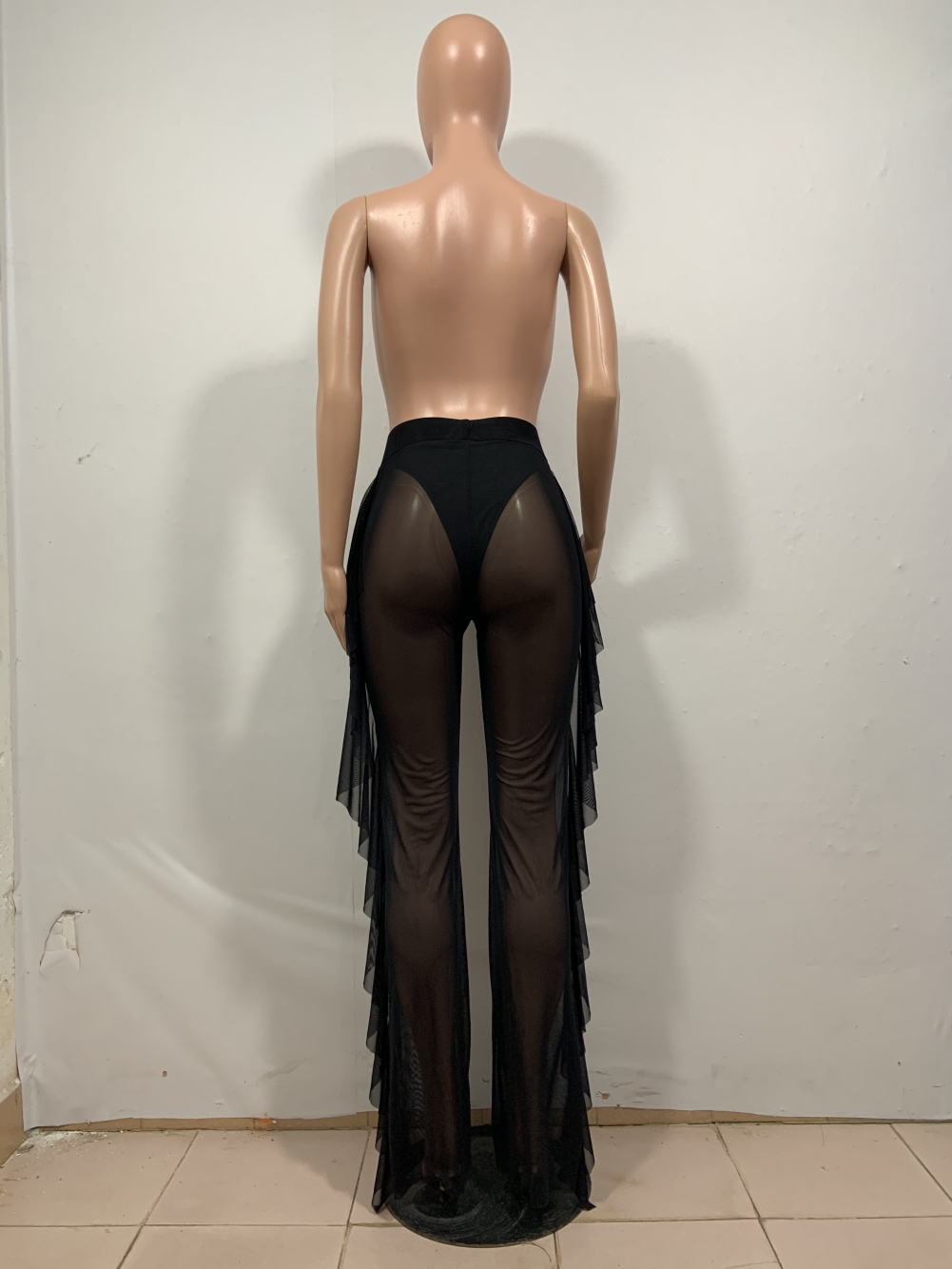 Sexy See Through Ruffles Party Pants