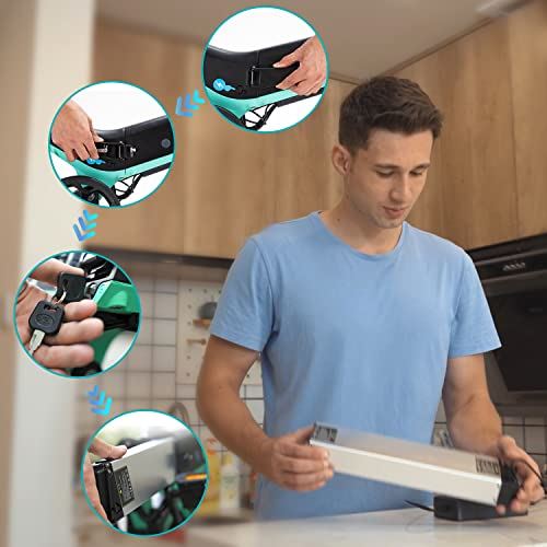 HITWAY Electric Bike,16 inch Folding Electric Bicycle, Double Shock