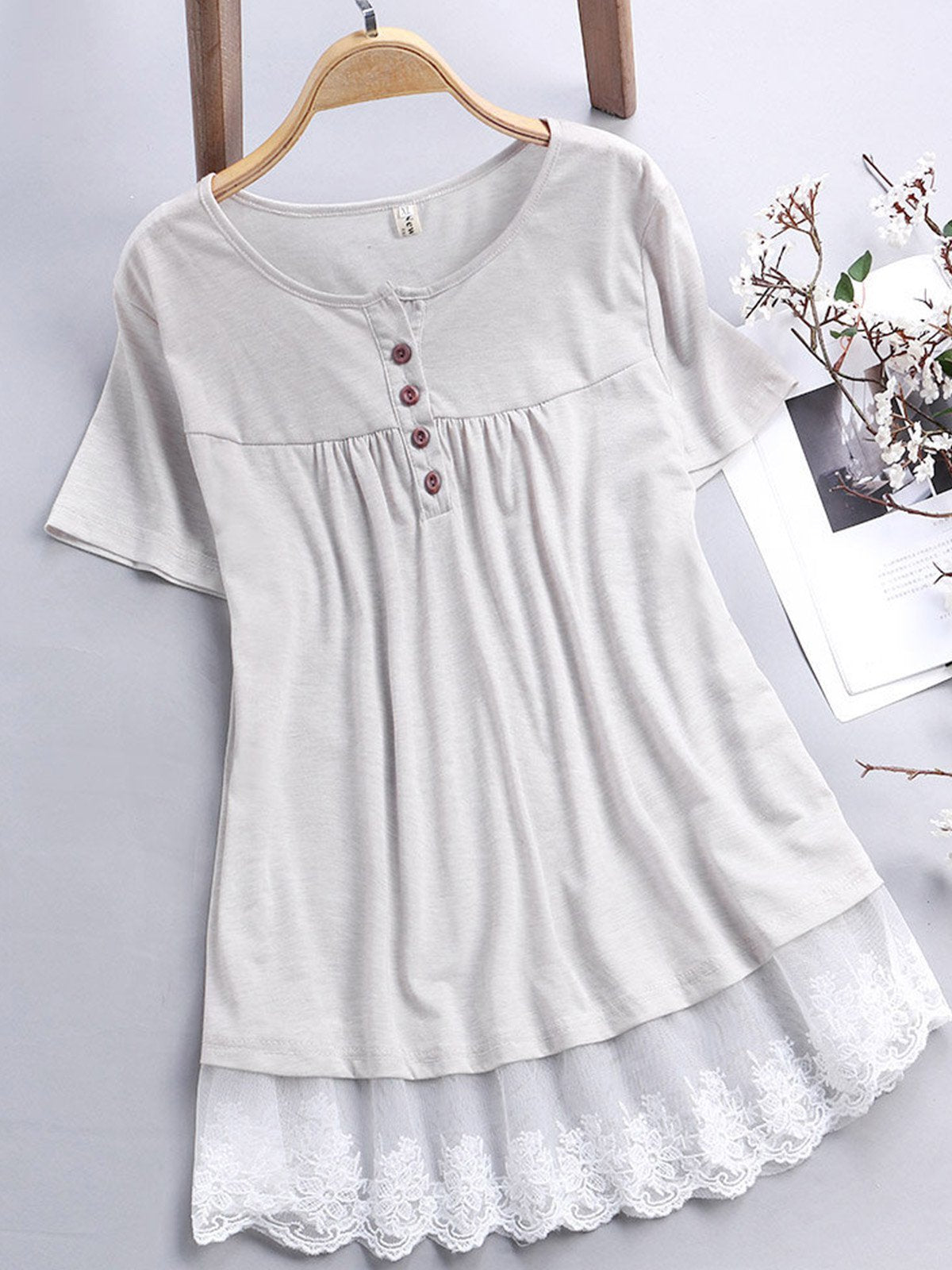 Women Casual Tops Tunic Blouse Shirt