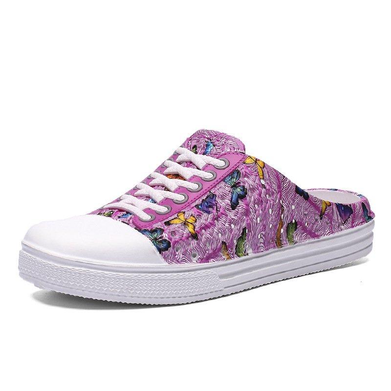 Artificial Leather Casual Flat Heel Summer Slippers