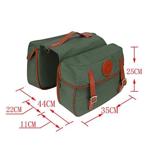 Waterproof Canvas Bicycle Bike Rear Seat Carrier Bag Cycling