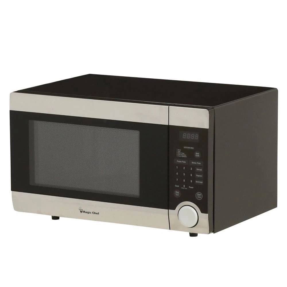 Magic Chef 1.1 Cu. ft. Countertop Microwave in Stainless Steel