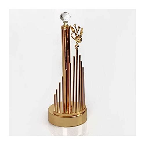 Paper Towel Holder Rose Crystal Stone Kitchen Organizer Handmade