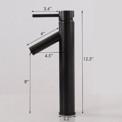 Glass Bathroom Vessel Sink & Oil Rubbed Bronze Finish Faucet Combo