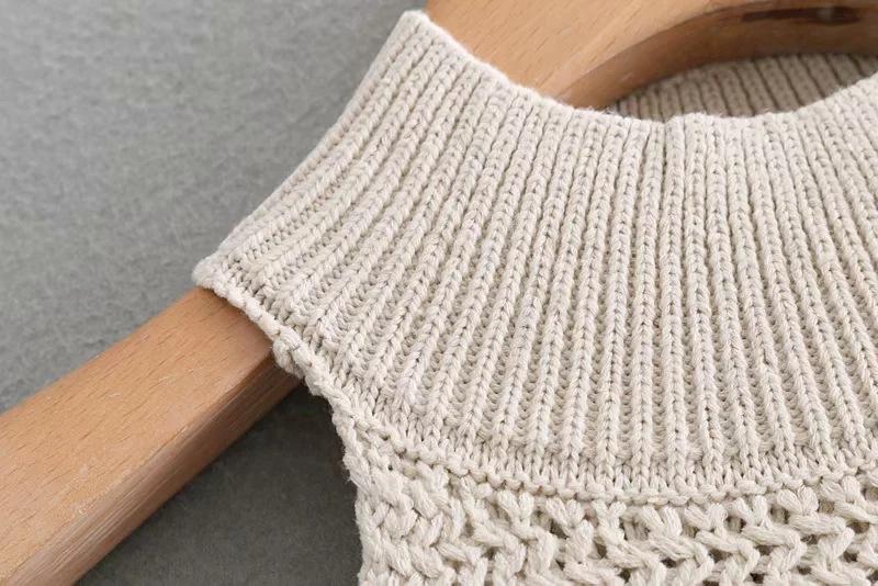 Women's Sleeveless Tops Knitted High Street Popular Tank