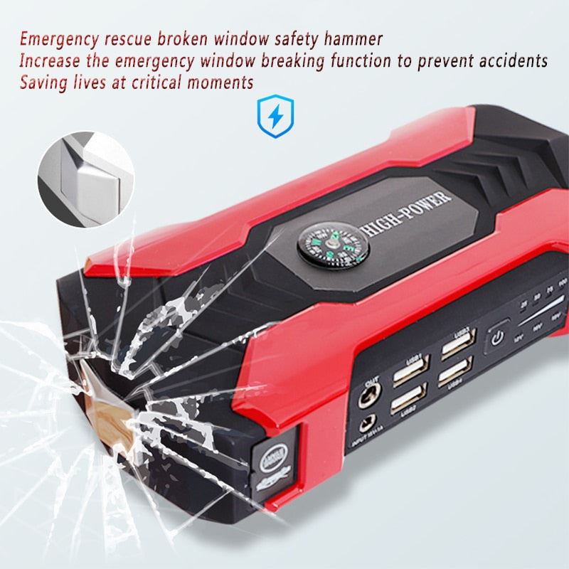 Car Jump Starter Starting Device Battery Power Bank 400A Jumpstarter Auto Buster Emergency Booster