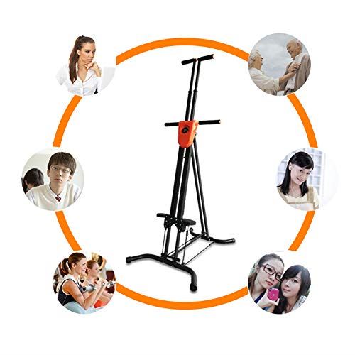 Mustbe Strong Foldable Vertical Climber Climbing Machine Space Walker with Digital Display-