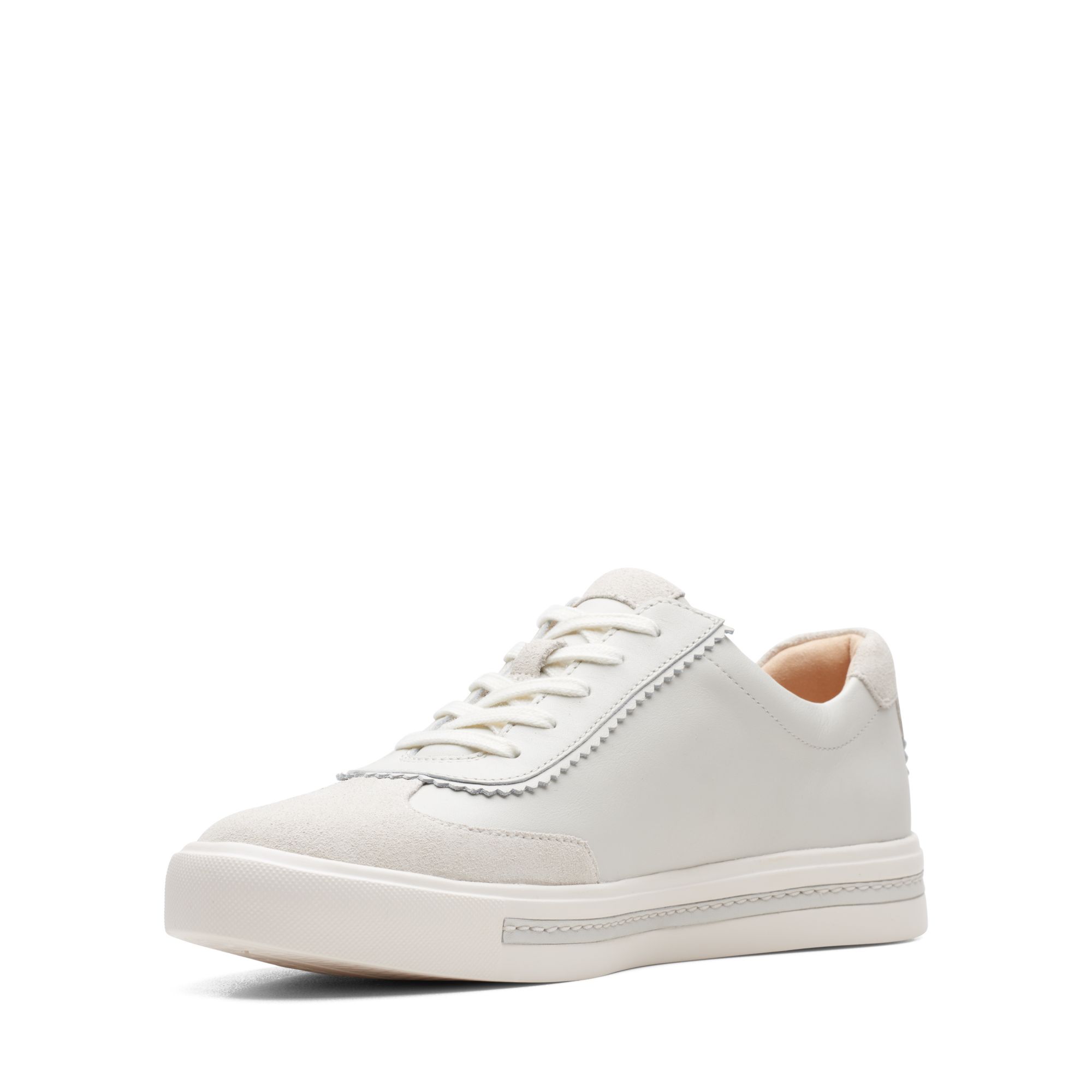Women  Un Maui Stitch White Leather