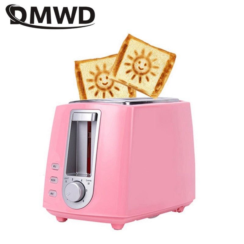 Electric Toaster Household Automatic Bread Baking Maker Breakfast Machine Toast Sandwich Grill Oven 2 Slice