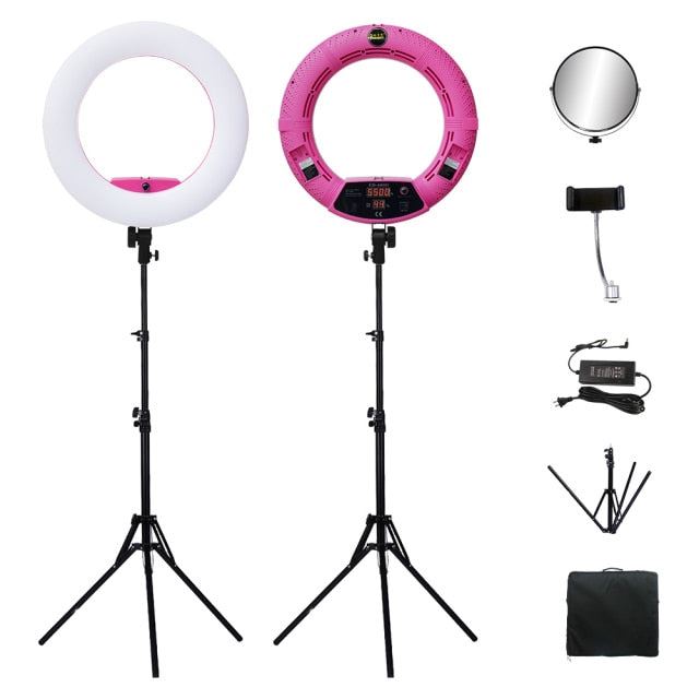 Pro Beauty Studio LED Ring lamp Kit 480 LEDS Video Light Lamp Makeup Lighting + stand