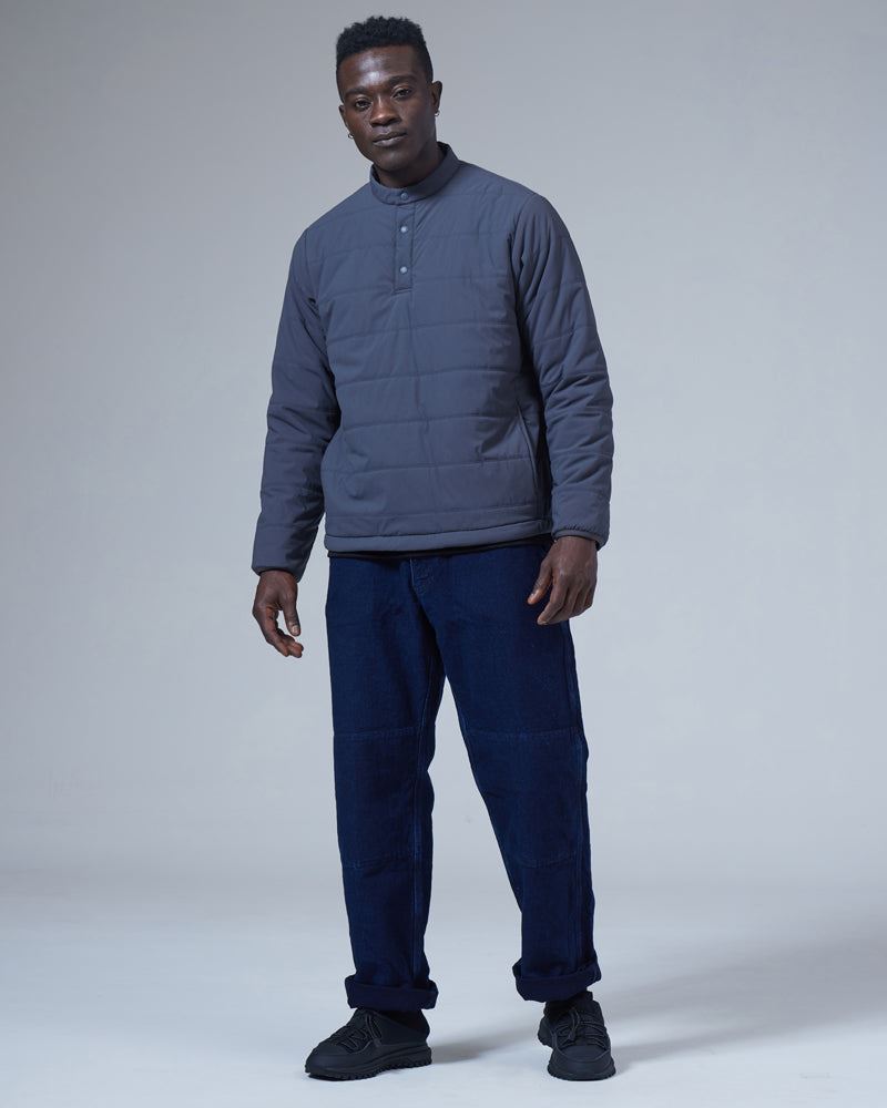 Flexible Insulated Henley Pullover