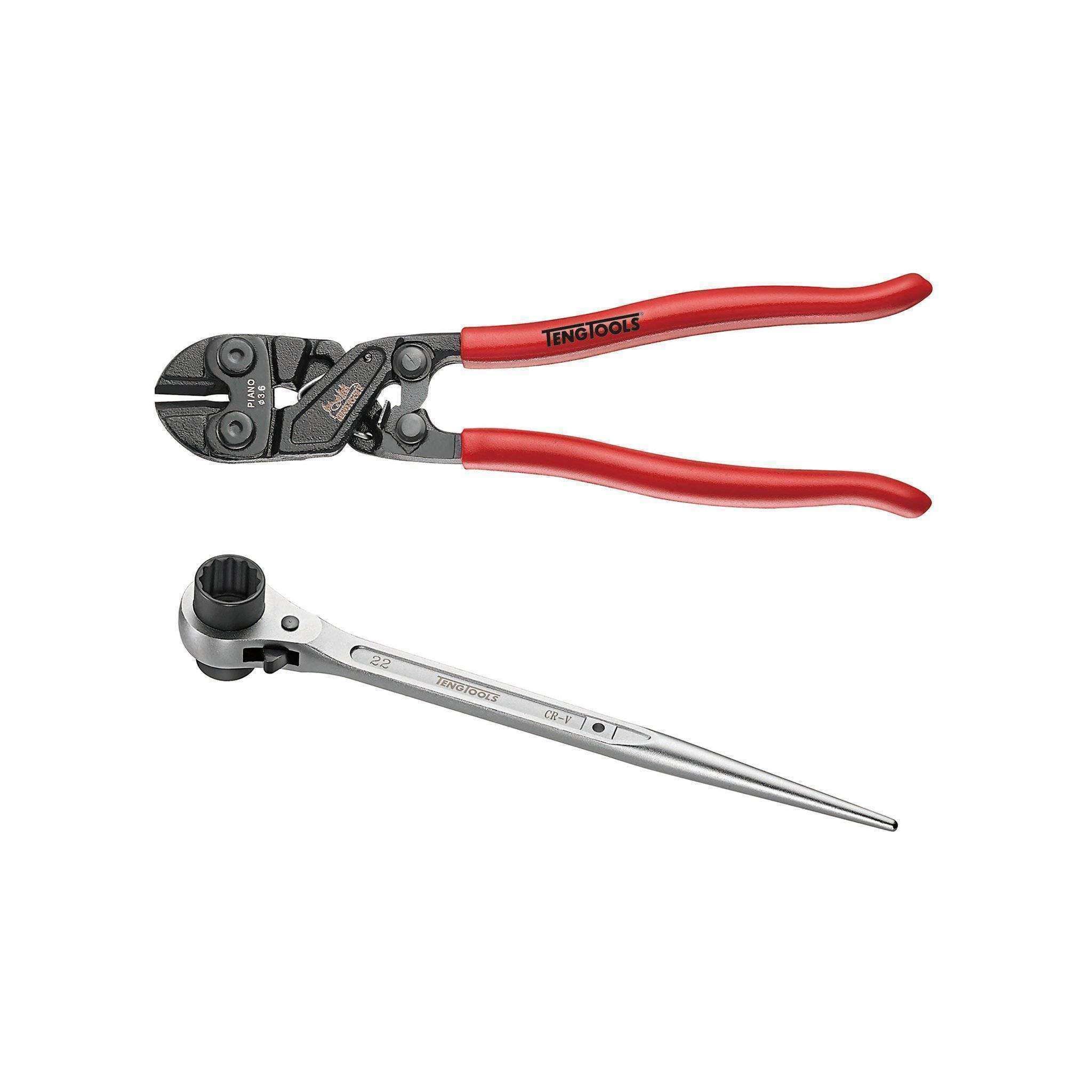 Teng Tools – Scaffolding  Podger Wrench And Mini Bolt Cutters Set
