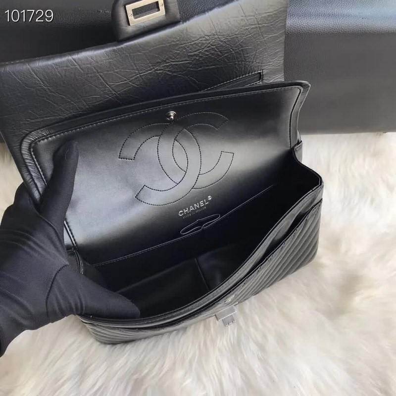 high quality handbag 119026 genuine leather flap bag 1112