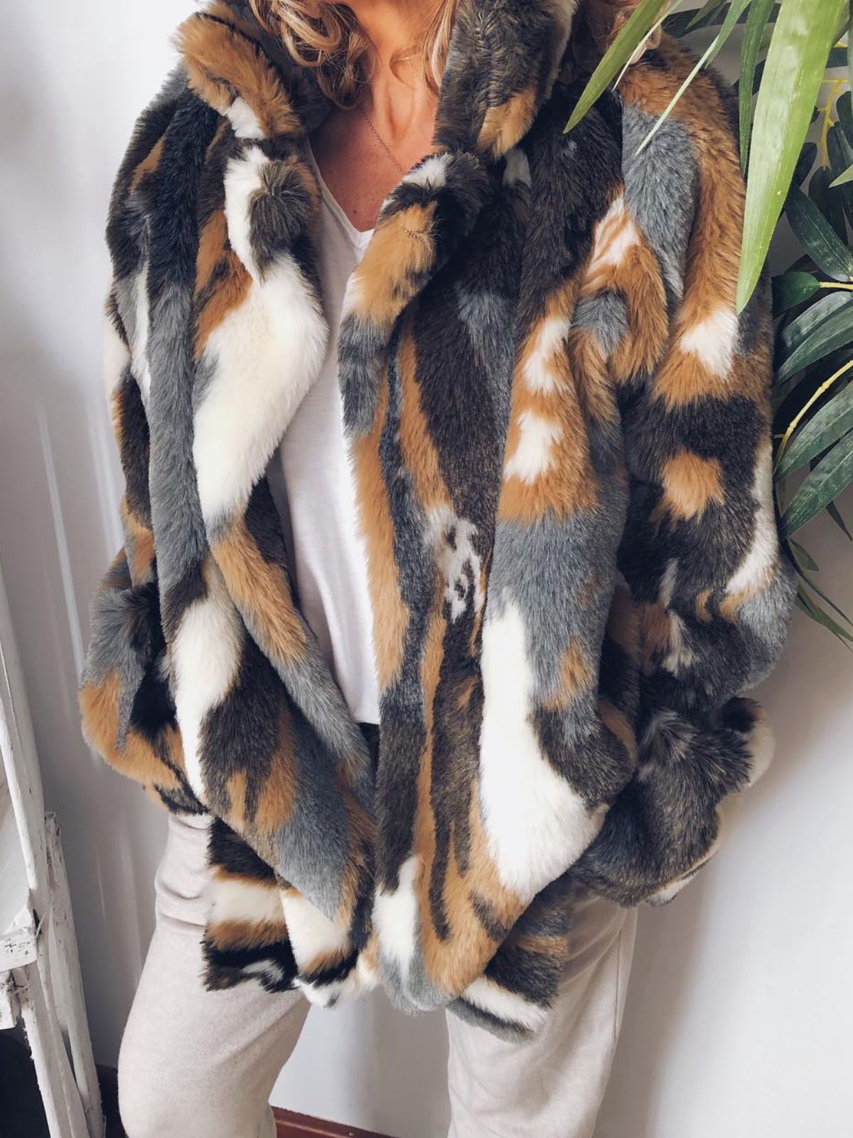 Plus Size Casual  Long Sleeve Outerwear