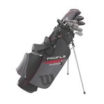 WILSON Golf Profile Platinum Package Set, Men’s Right Handed, Regular Carry , Grey/Black