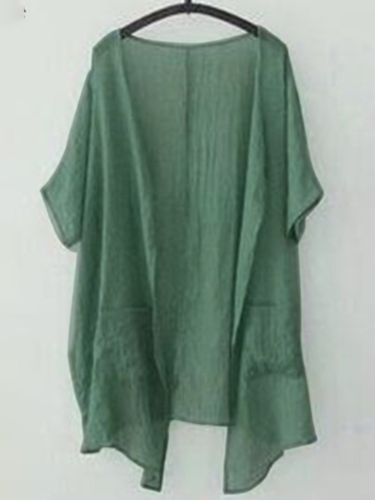 Short Sleeve Solid Shirts & Tops