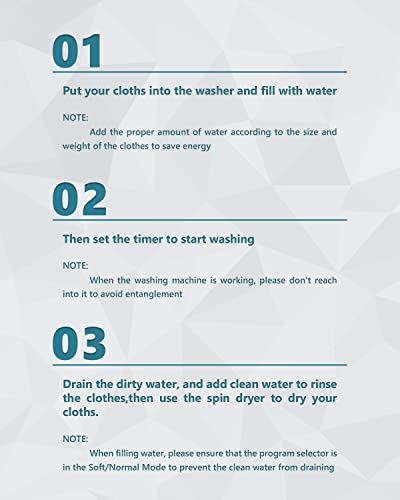 Washer and Dryer Combo Compact Mini Washer (11lbs) & Spin Dryer (7lbs) Sets